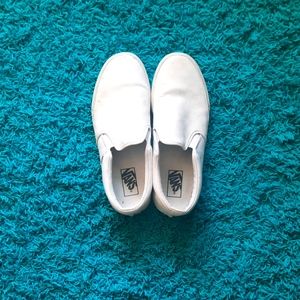 MENS White Checkered Van's